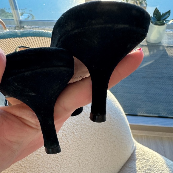 L'AGENCE Black Aveline Kitten-Heel Sandals - Picture 3 of 4